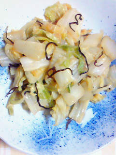 白菜と塩昆布の炒め物-レシピのメイン写真
