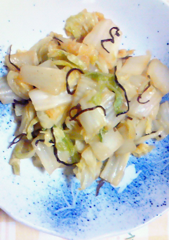 白菜と塩昆布の炒め物-レシピのメイン写真