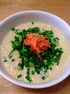 マクロビ豆乳とんこつラーメン☆ランチ&〆-レシピのメイン写真