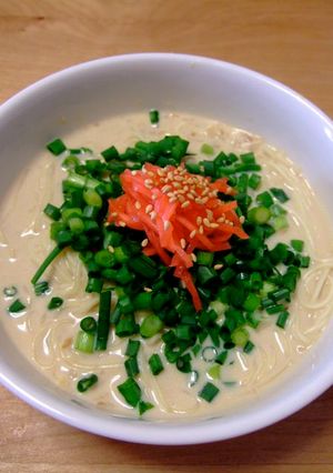 マクロビ豆乳とんこつラーメン☆ランチ&〆-レシピのメイン写真
