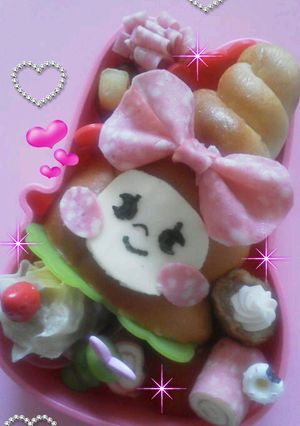 コロネな盛りガールヽ(^^)キャラ弁-レシピのメイン写真