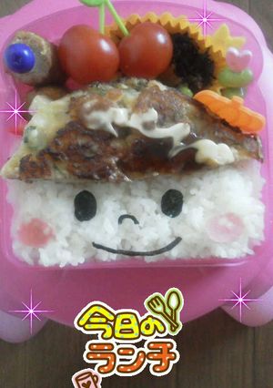 簡単キャラ弁☆お好み焼きボーイ-レシピのメイン写真