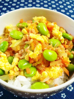 学校給食の鮭そぼろ丼✽-レシピのメイン写真