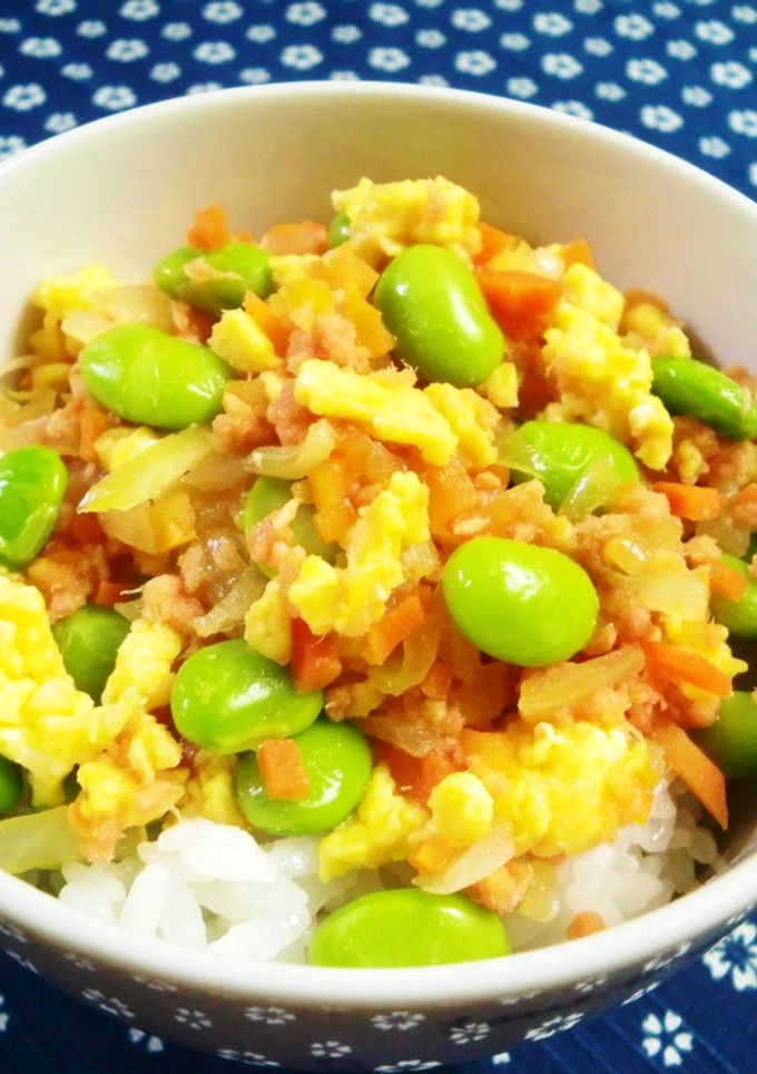 学校給食の鮭そぼろ丼✽-レシピのメイン写真