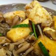 揚げ出し豆腐のきのこあんかけ