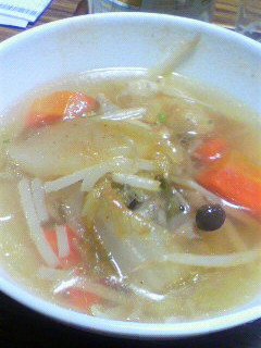 変わった作り方の鶏スープ@ヒガシマル-レシピのメイン写真