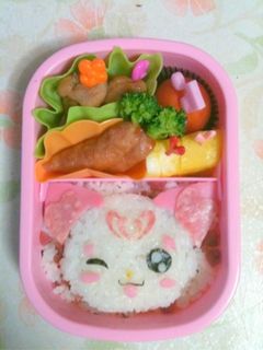 キャラ弁*スイートプリキュア♥ハミィー-レシピのメイン写真