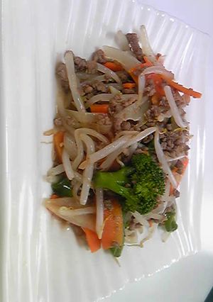 挽き肉ともやしの野菜炒め-レシピのメイン写真