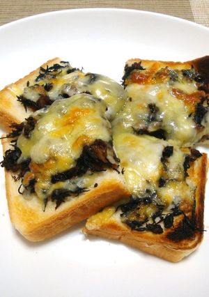 ひじきのチーズトースト-レシピのメイン写真