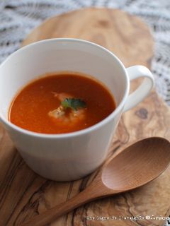 海老とトマトとにんじんのスープ。-レシピのメイン写真