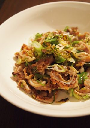 豚軟骨のネギ塩炒め～ポン酢がけ～-レシピのメイン写真