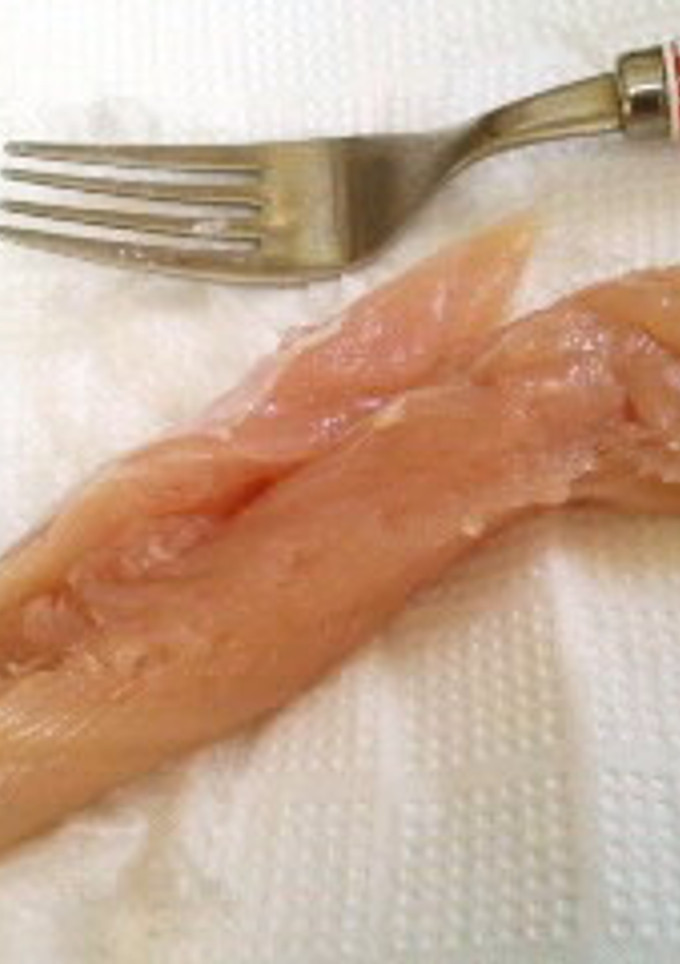 鶏ささみの筋取り♪-レシピのメイン写真
