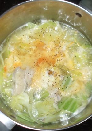 キャベツスープ♪簡単初卵-レシピのメイン写真