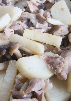 クセになる！豚と長芋の味噌バター炒め☆-レシピのメイン写真