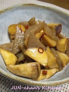 エリンギとこんにゃくのピリ辛炒め-レシピのメイン写真