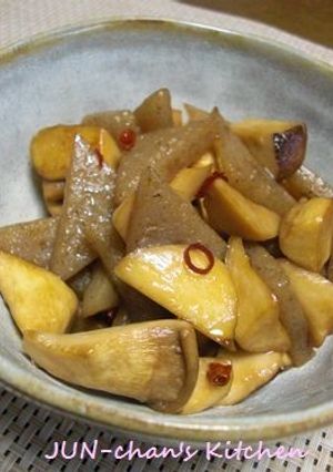 エリンギとこんにゃくのピリ辛炒め-レシピのメイン写真