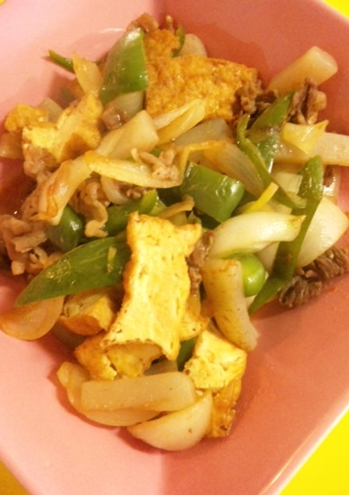 牛肉と野菜炒め焼肉のタレで！-レシピのメイン写真