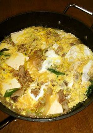 肉豆腐の卵とじ-レシピのメイン写真