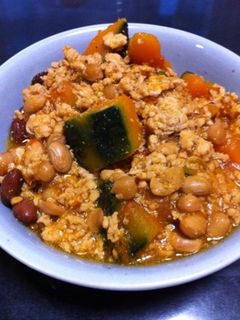 かぼちゃの煮物♪ひき肉&お豆あんかけ-レシピのメイン写真