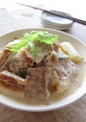 豚肉と長葱のミルク味噌煮-レシピのメイン写真