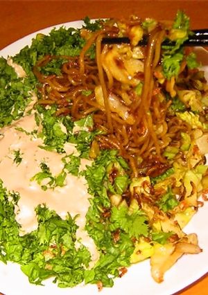 からし菜deグリーン焼きそば-レシピのメイン写真