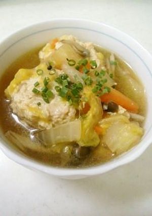 生姜たっぷり鶏団子スープ♡-レシピのメイン写真