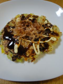 ご飯入り!白菜のお好み焼き♫-レシピのメイン写真