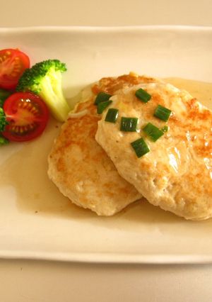 うどんスープでふわっと豆腐ハンバーグ-レシピのメイン写真