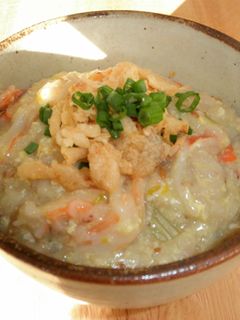 圧力鍋でフライドオニオン中華粥風雑炊-レシピのメイン写真