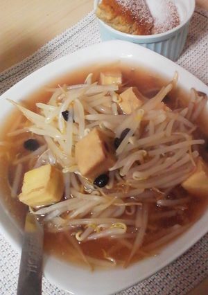 簡単☆朝食 もやし高野豆腐あんかけスープ-レシピのメイン写真
