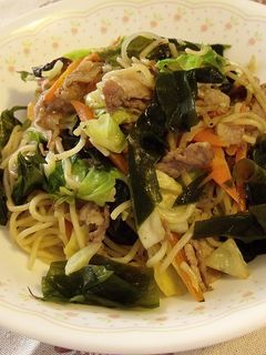 お野菜たっぷり☆葉山ワカメの塩焼きそば-レシピのメイン写真