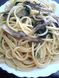 まいたけのわさびマヨパスタ-レシピのメイン写真