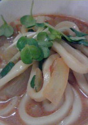 担々麺風☆ゴマだれ温うどん-レシピのメイン写真
