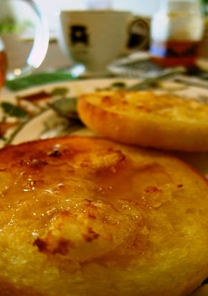 イングリッシュマフィン鉄板の食べ方-レシピのメイン写真