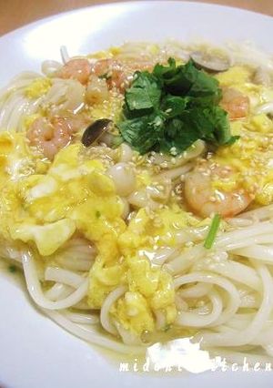えびたまキノコのあんかけうどん-レシピのメイン写真