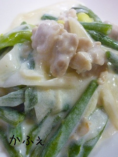 簡単 豚肉とネギのクリーム煮-レシピのメイン写真