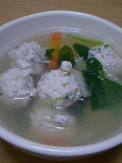 鶏肉だんごスープ-レシピのメイン写真