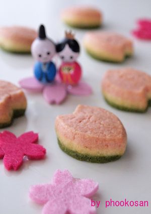3色のひなまつりクッキー-レシピのメイン写真