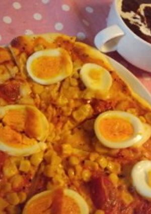 【混ぜるだけ】ある物だけでピザ【簡単】-レシピのメイン写真