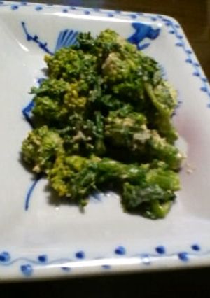 　菜の花の　ごまマヨドレッシング和え-レシピのメイン写真