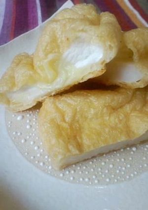 お弁当に♬はんぺんチーズ油揚げ包み焼き-レシピのメイン写真