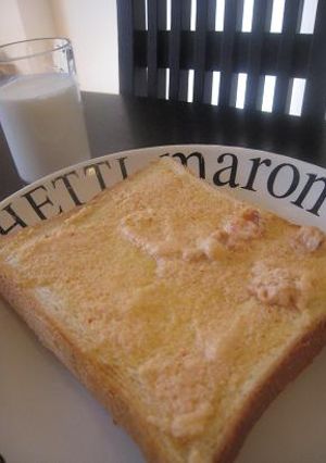 簡単 美味しい 明太子たっぷり食パン-レシピのメイン写真