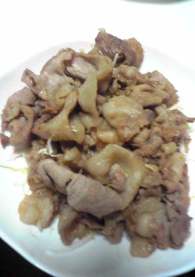 簡単　第二弾　豚バラ　にんにく醤油焼き-レシピのメイン写真
