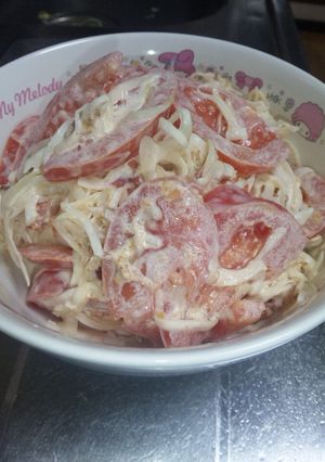 玉ねぎとトマトの和風サラダ-レシピのメイン写真