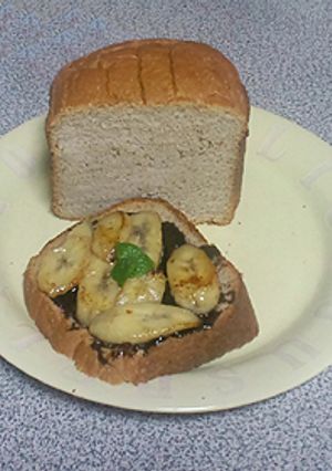 HBで簡単！　とことんバナナ食パン-レシピのメイン写真