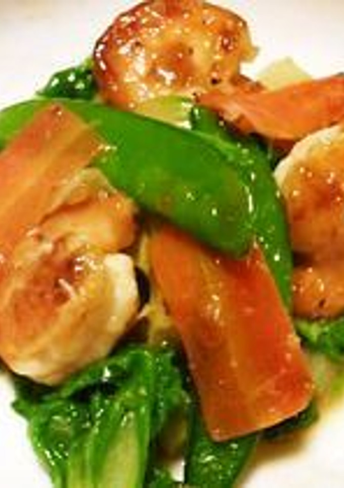 エビと山東菜のオイスターソース炒め-レシピのメイン写真