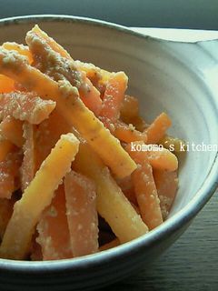 お弁当にも簡単☆にんじんのごま和え-レシピのメイン写真