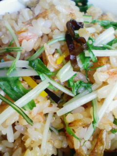 小エビと水菜のチャーハン-レシピのメイン写真