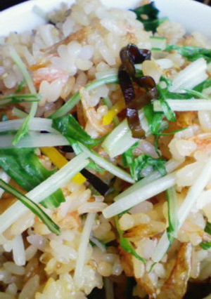 小エビと水菜のチャーハン-レシピのメイン写真