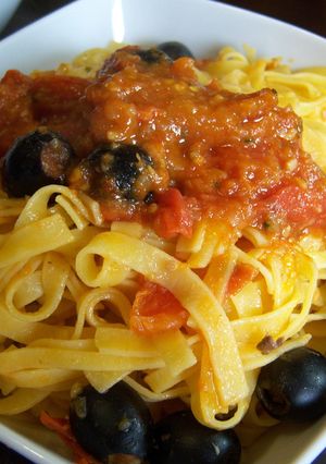 イタリア☆アンチョビとオリーブのパスタ-レシピのメイン写真